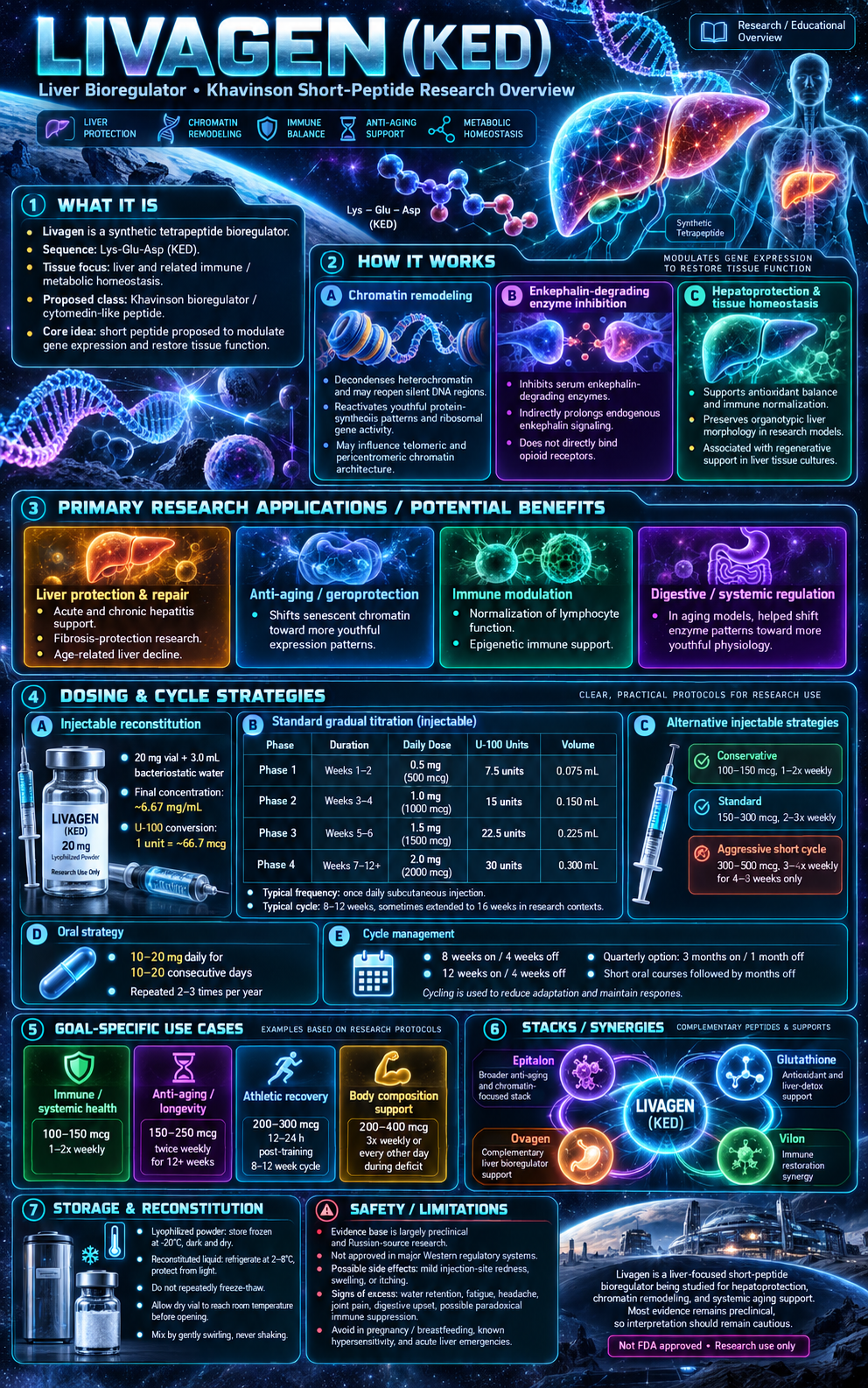 Livagen research infographic